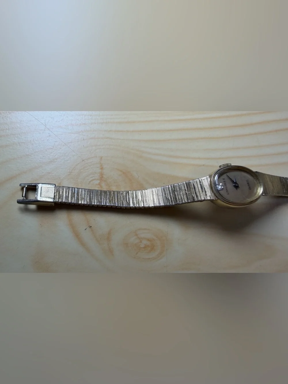 Longines Quartz Wrist Watch 10K Rolled Gold Box 6” Tested/Working Vintage Womens